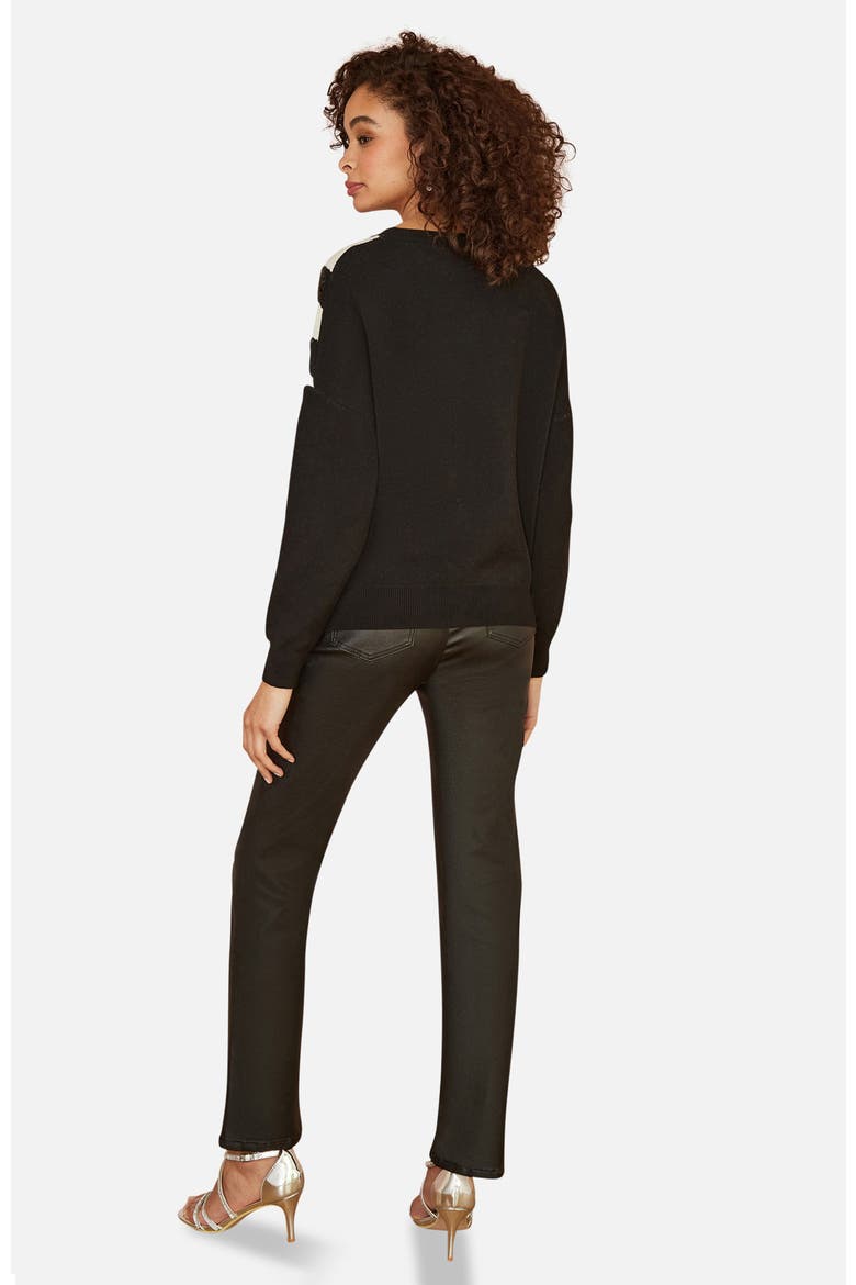 Sequin Embellished Knitted Jumper, Alternate, color, Black