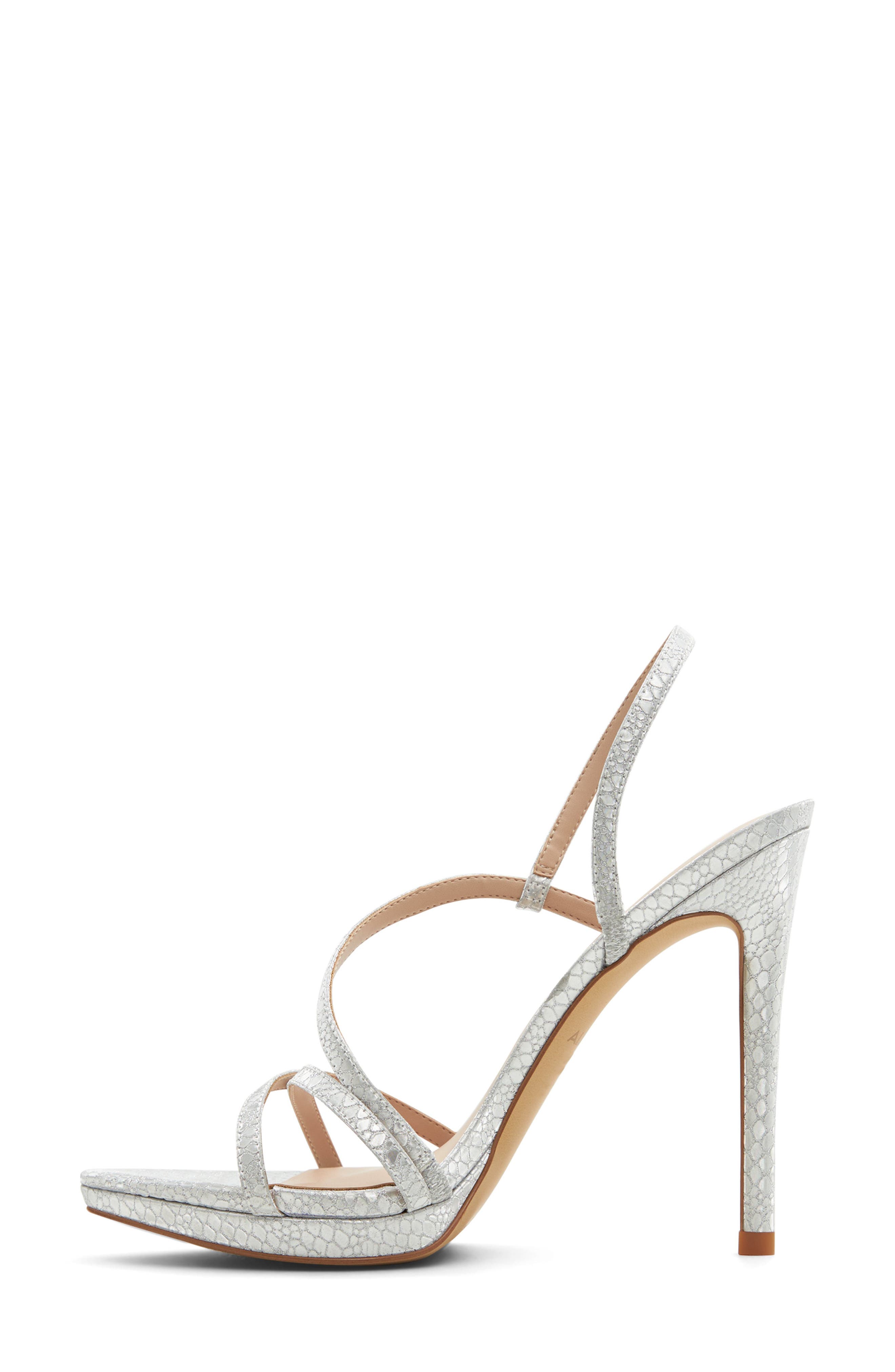 ALDO Resurge Snake Embossed Strappy Sandal, Alternate, color, 