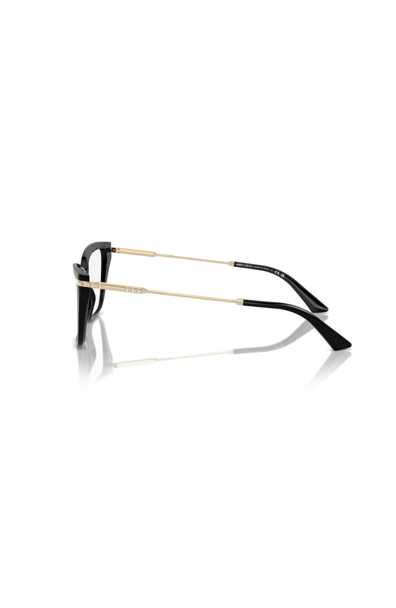 Jimmy Choo 53mm Cat Eye optical glasses, Alternate, color, Black