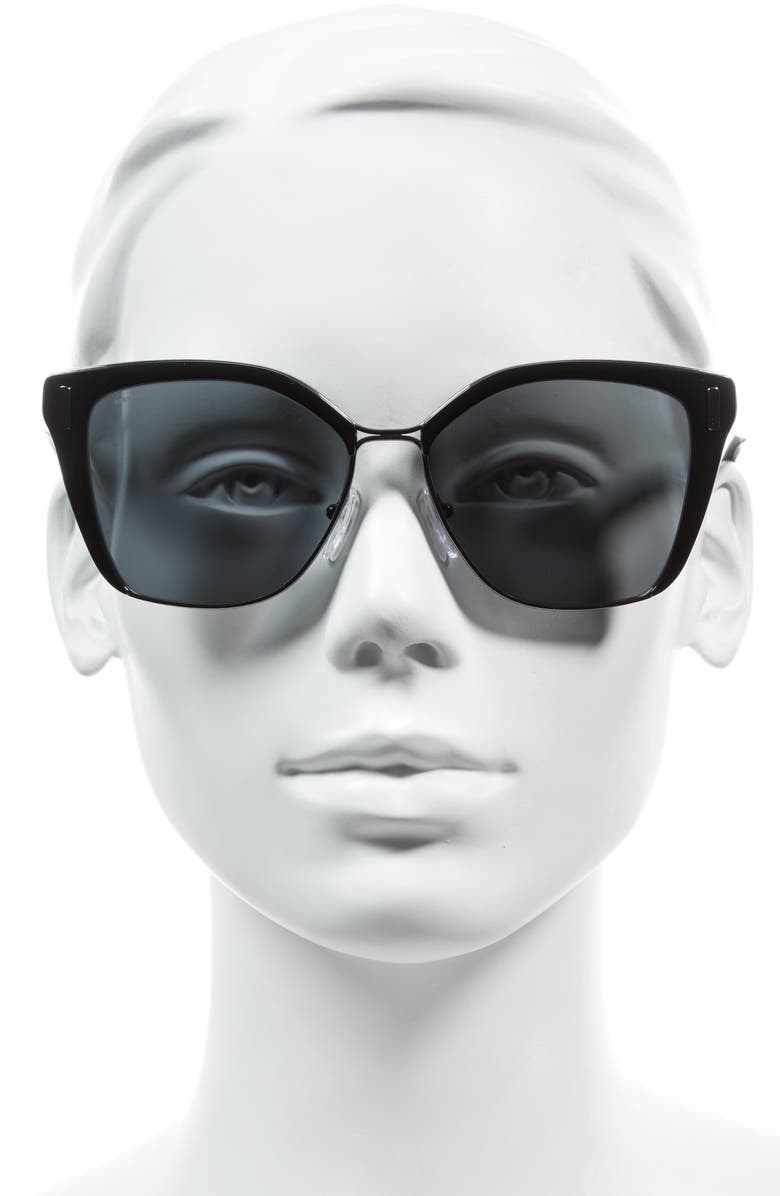 Prada 57mm Mirrored Geometric Sunglasses, Alternate, color, 
