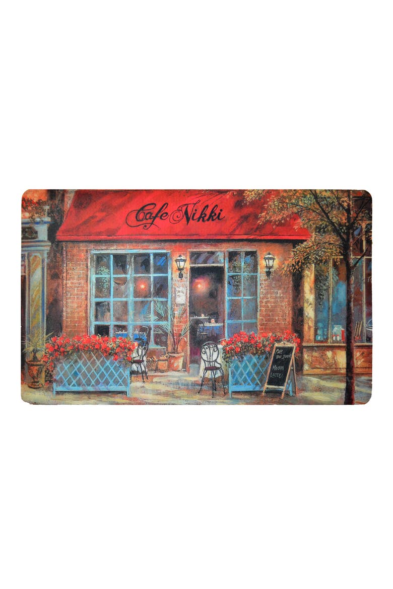 Kitchen Floor Mat, Main, color, RED CAFE