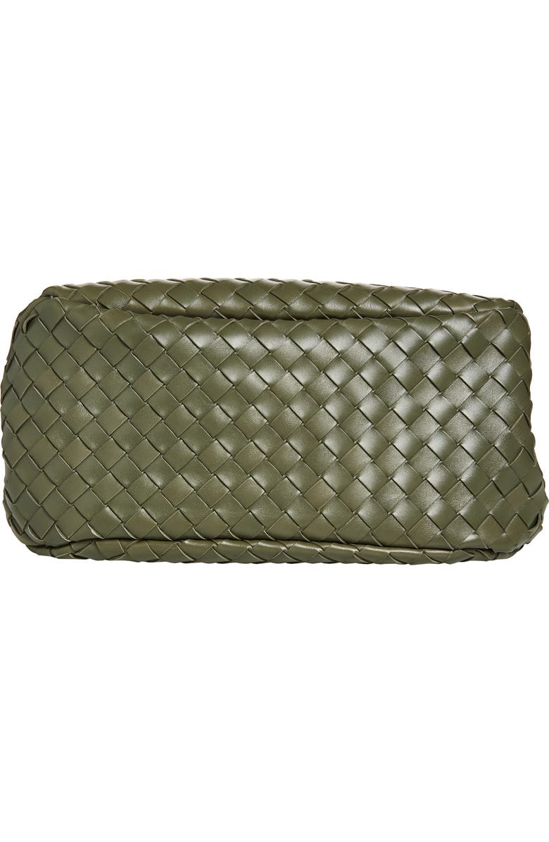 Bottega Veneta Campana Intrecciato Leather Shoulder Bag, Alternate, color, 3293 Pickle-Muse Brass
