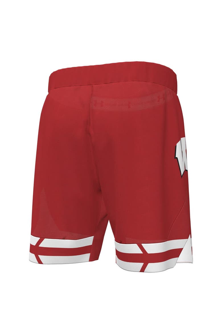 Men's Under Armour  Red Wisconsin Badgers Replica Basketball Shorts, Alternate, color, Red