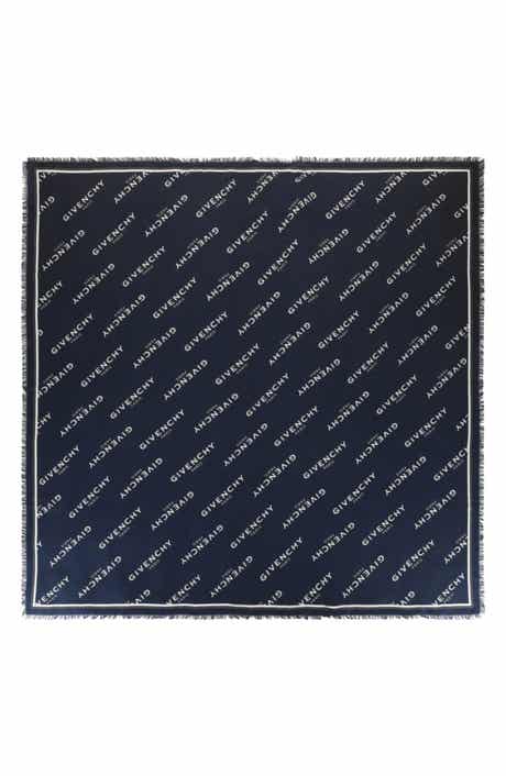 Logo Shadow Wool & Silk Scarf