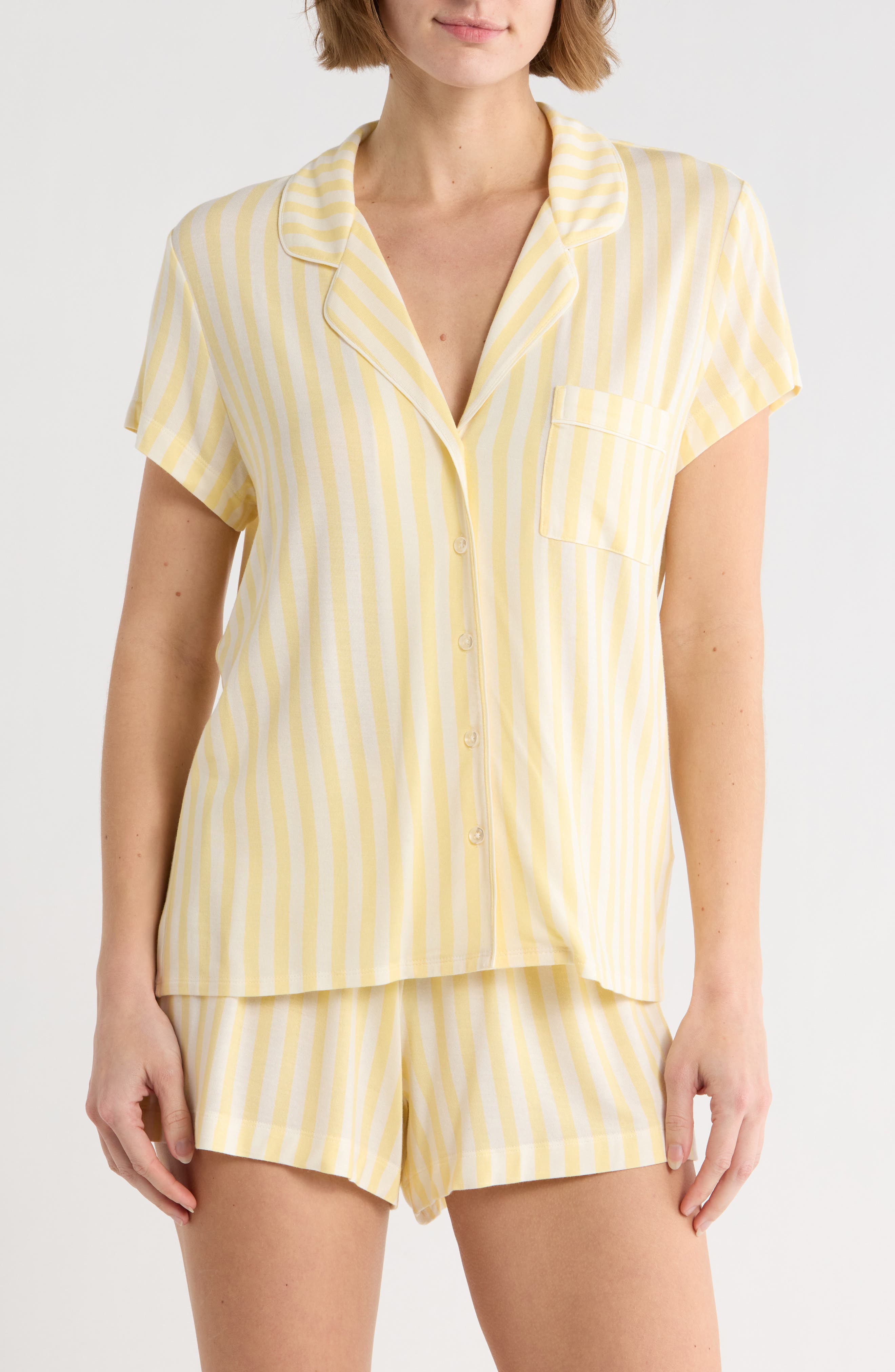 YELLOW- IVORY MEDIUM STRIPE