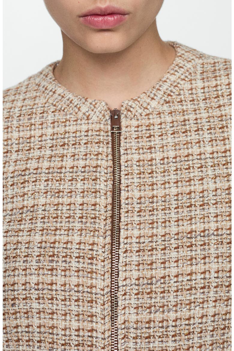 Tweed Jacket, Alternate, color, BROWN