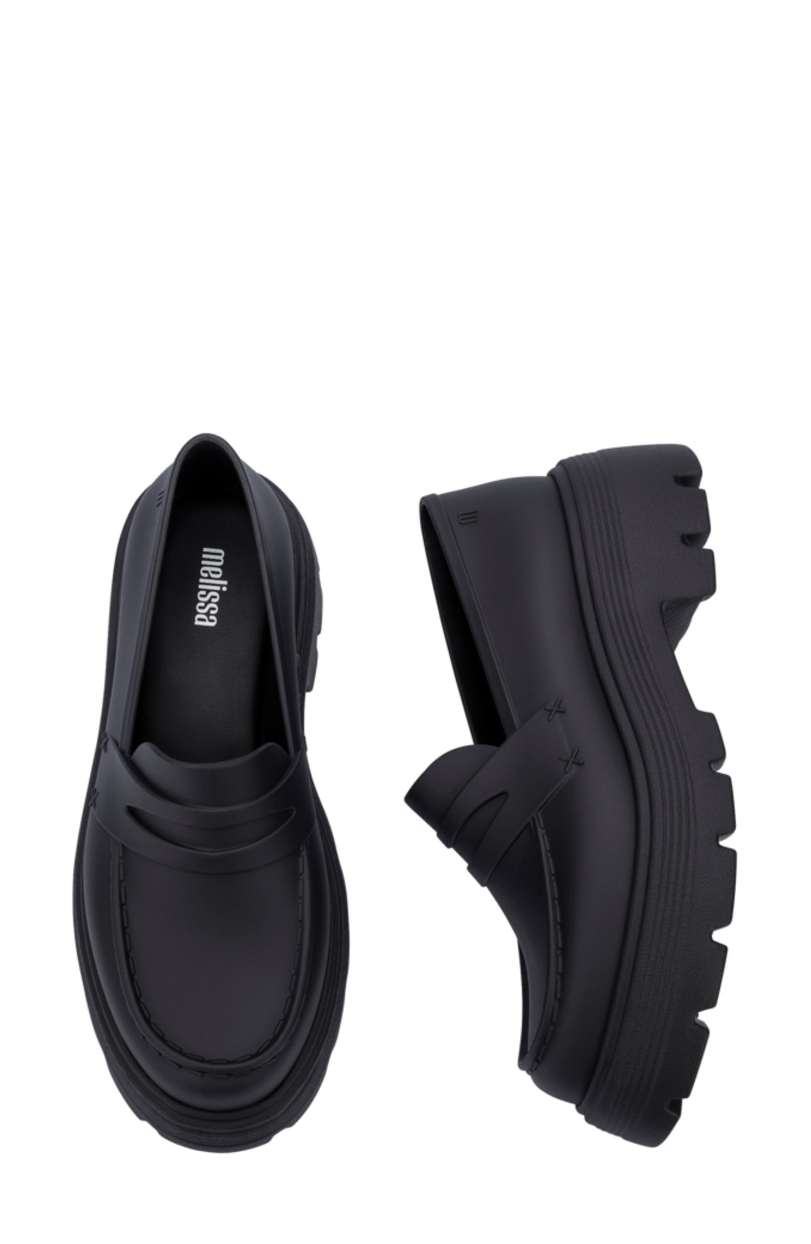 Melissa Royal Platform Penny Loafer, Alternate, color, Black