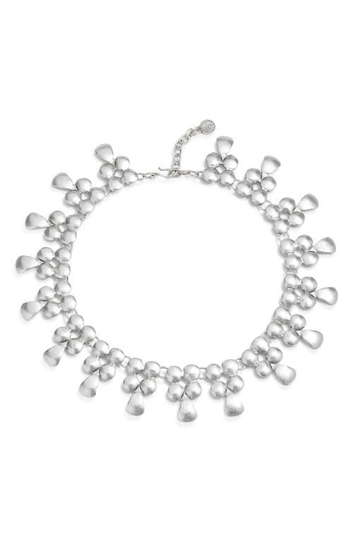 Child Of Wild Alara Statement Collar Necklace In Silver
