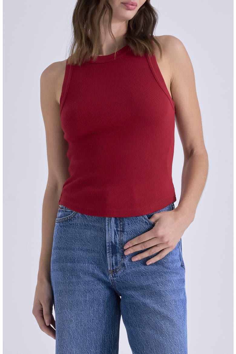 Nissi Rib Tank, Main, color, RACER RED