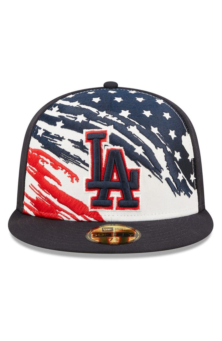 New Era Men's New Era Navy Los Angeles Dodgers 2022 4th of July On-Field 59FIFTY Fitted Hat, Alternate, color, Navy