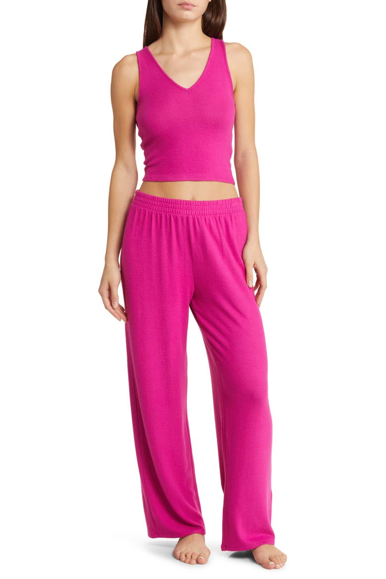 3-Piece Cozy Knit Lounge Set, Alternate, color, PINK PLUMIER