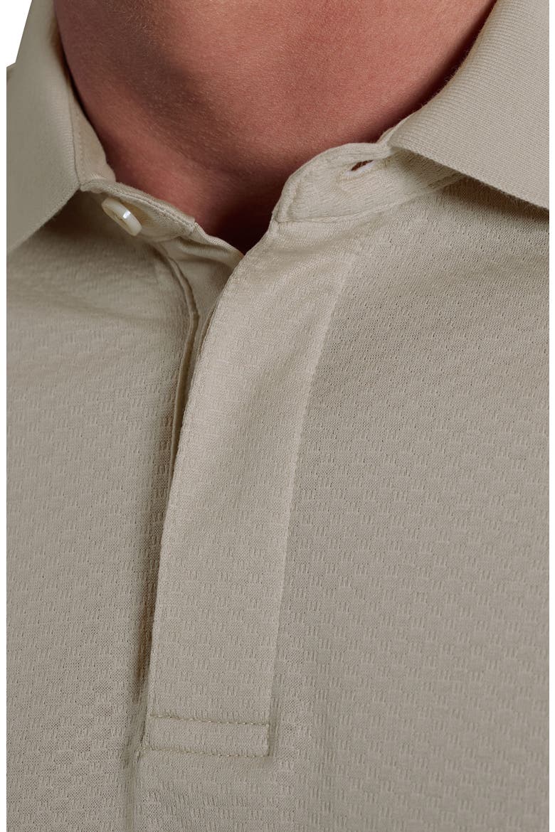 Mercerized Cotton Long Sleeve Polo, Alternate, color, LIMESTONE