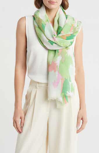 AREA STARS Abstract Paint Brush Print Scarf