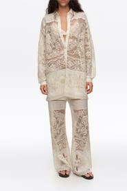 Bimba y Lola Trousers With Embroidery And Openwork