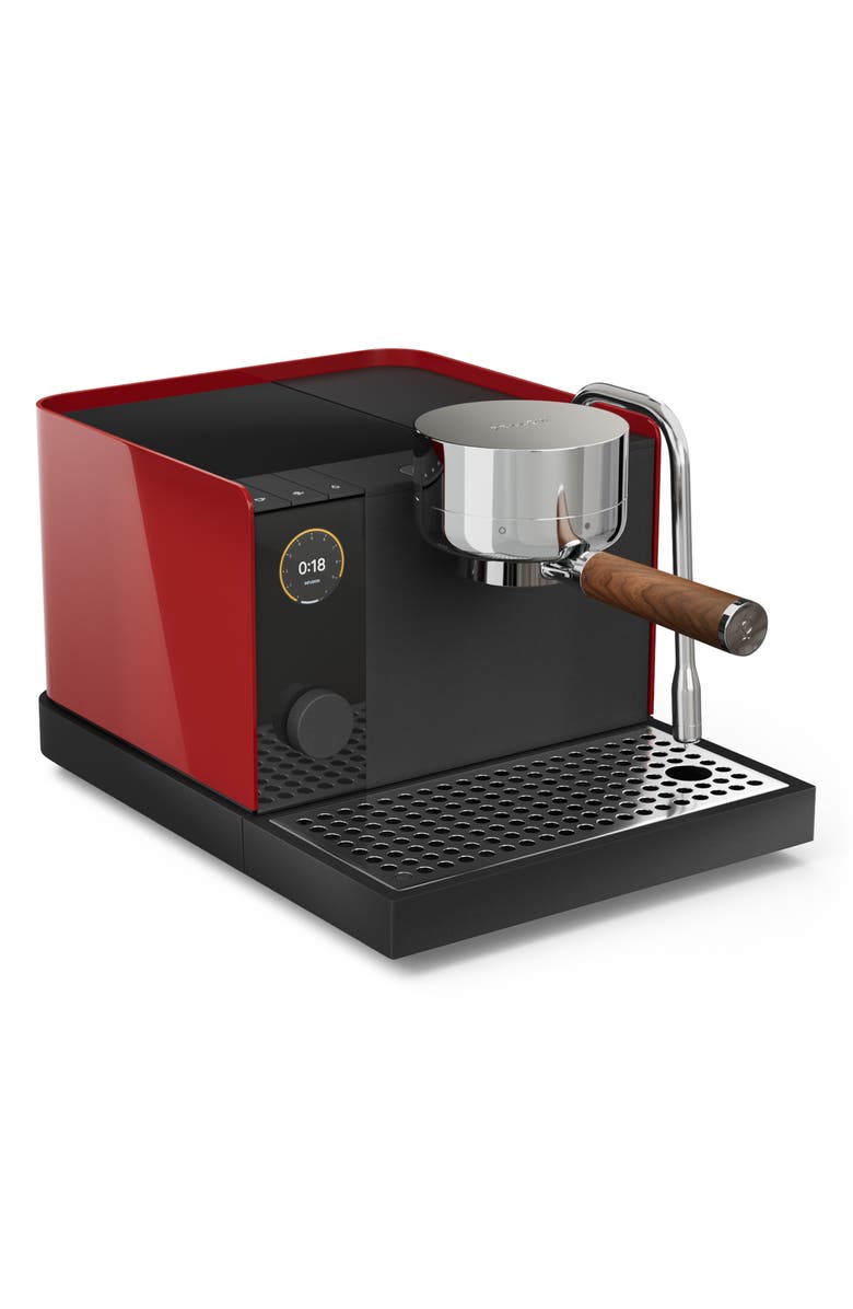 Fellow Espresso Series 1 Espresso Machine, Main, color, Cherry Red/Walnut