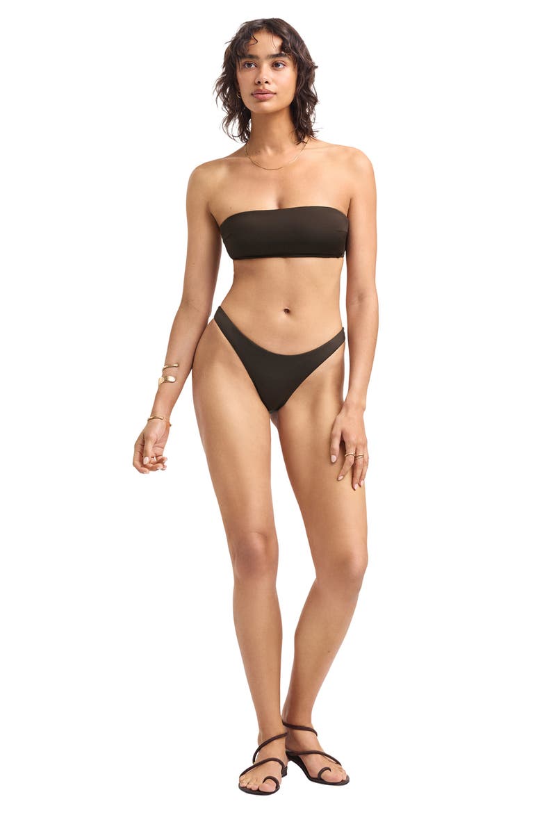 Vitamin A<sup>®</sup> California High Leg Bikini Bottoms, Alternate, color, Deep Earth