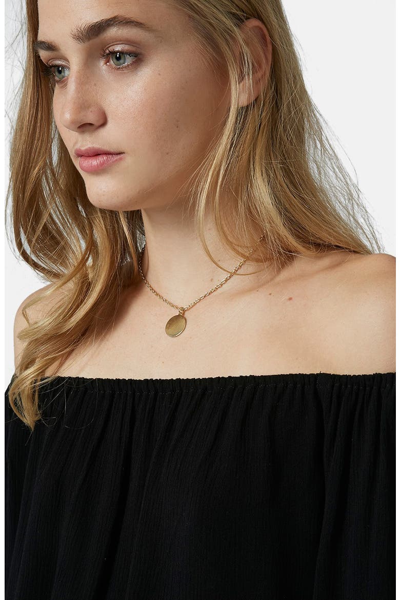 Off the Shoulder Top, Alternate, color, BLACK