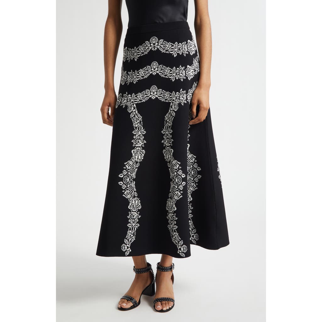Ulla Johnson Valencia Jacquard Maxi Skirt In Black