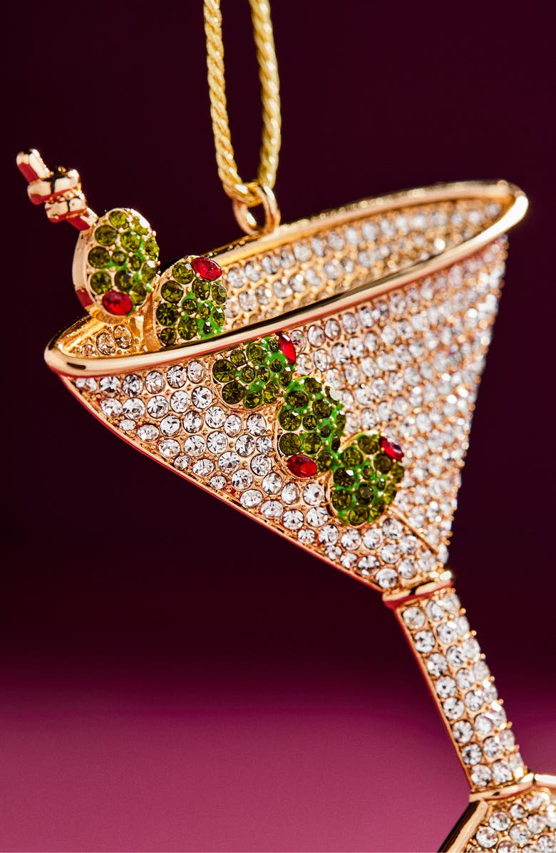 BaubleBar Pitted & Poured Ornament, Alternate, color, Clear