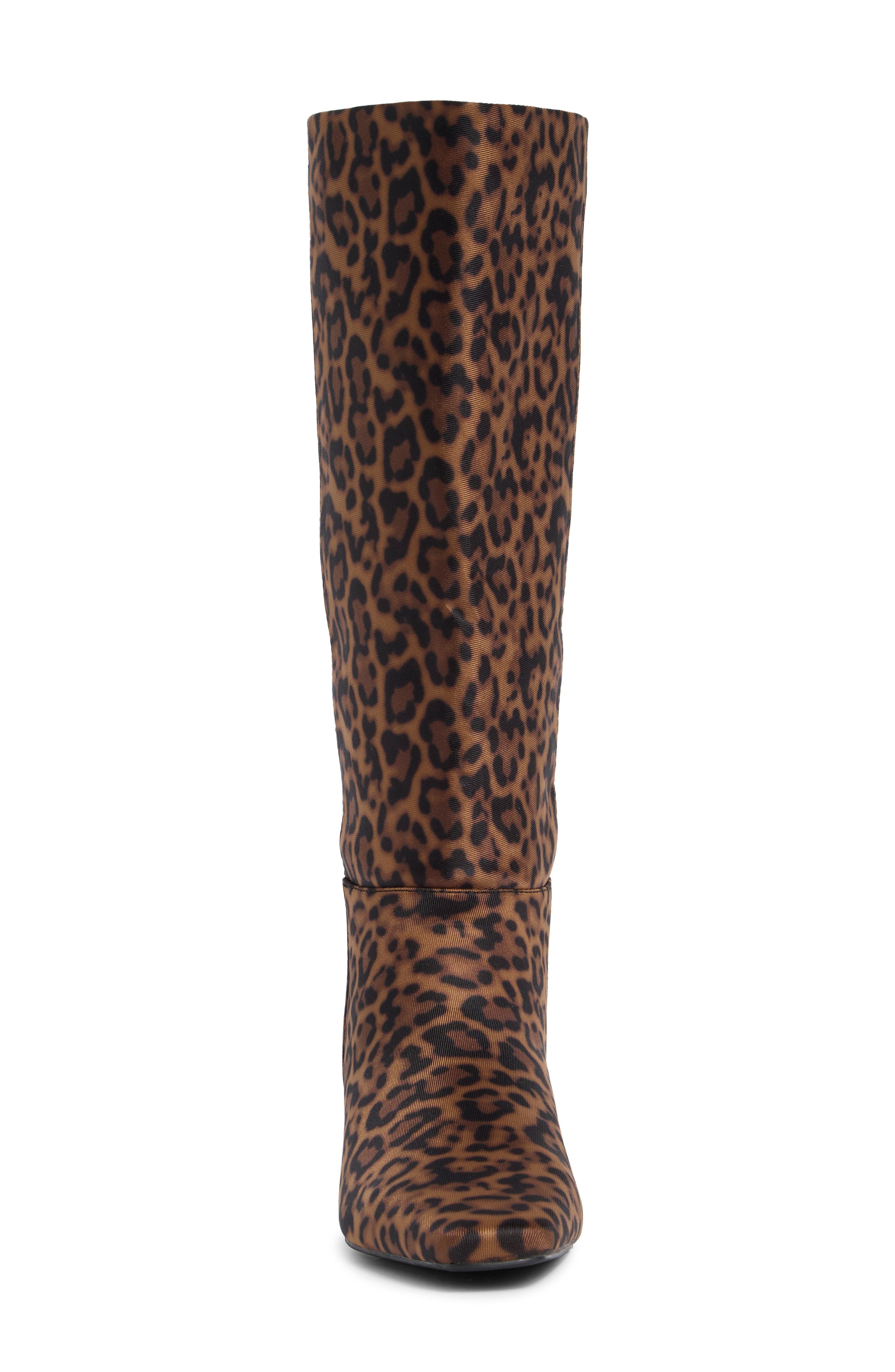 Billini Jovie Leopard Knee High Boot, Alternate, color, ANIMAL