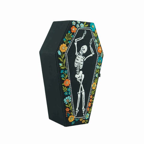 Skelton Coffin Dance Halloween Figurine