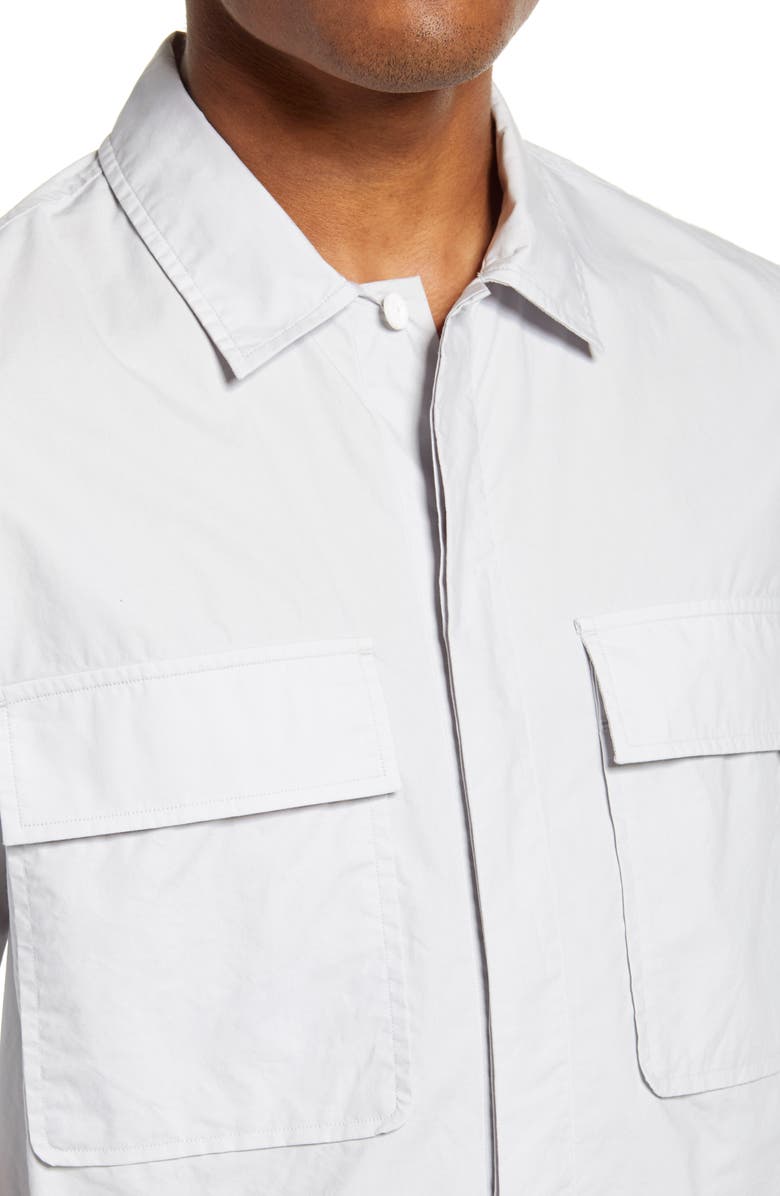 Club Monaco Utility Short Sleeve Button-Up Shirt, Alternate, color, 