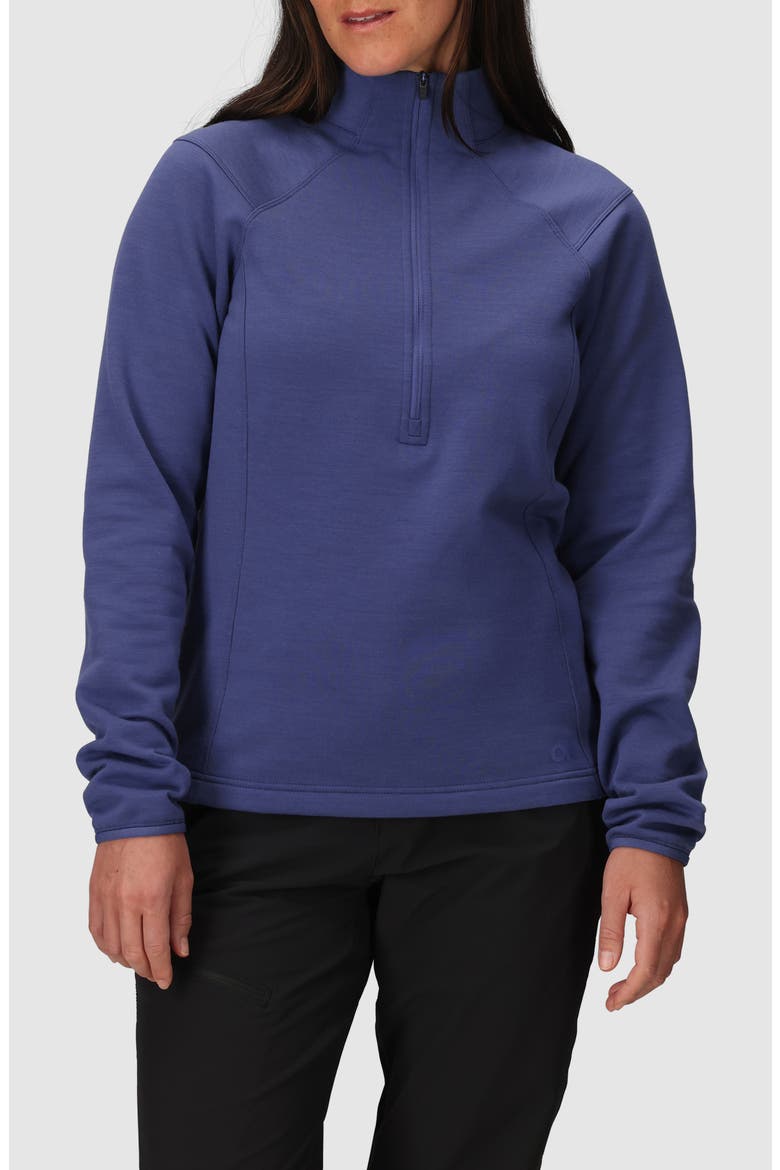 Crescent Fleece Half Zip Pullover, Main, color, GALACTIC