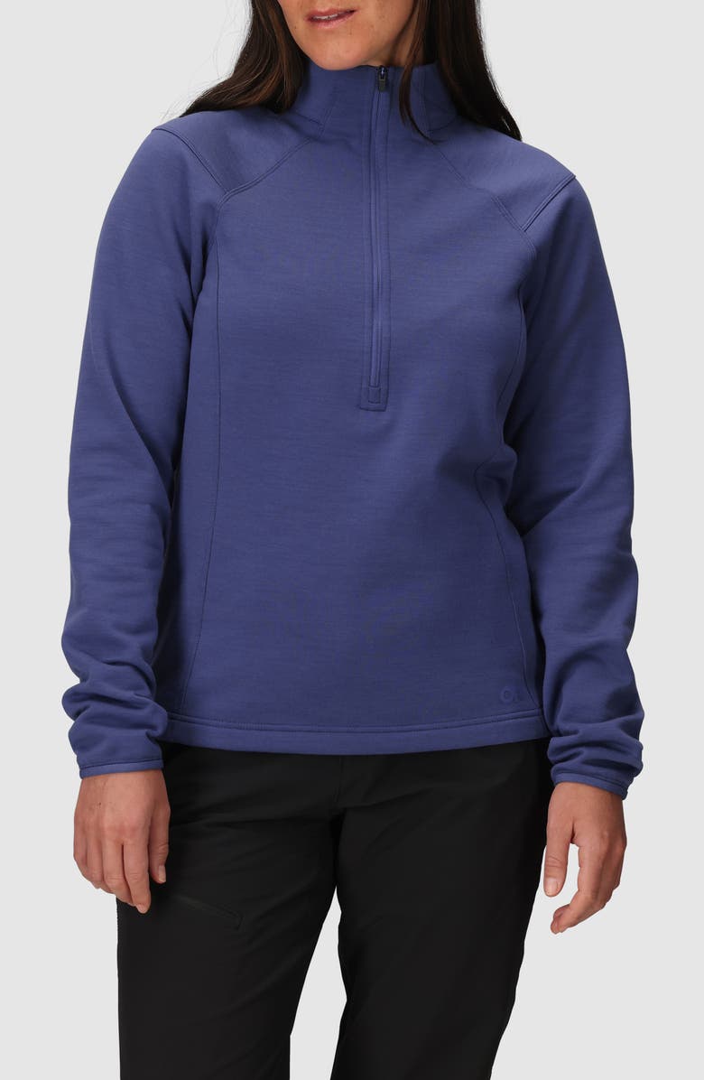 Outdoor Research Crescent Fleece Half Zip Pullover, Main, color, Galactic
