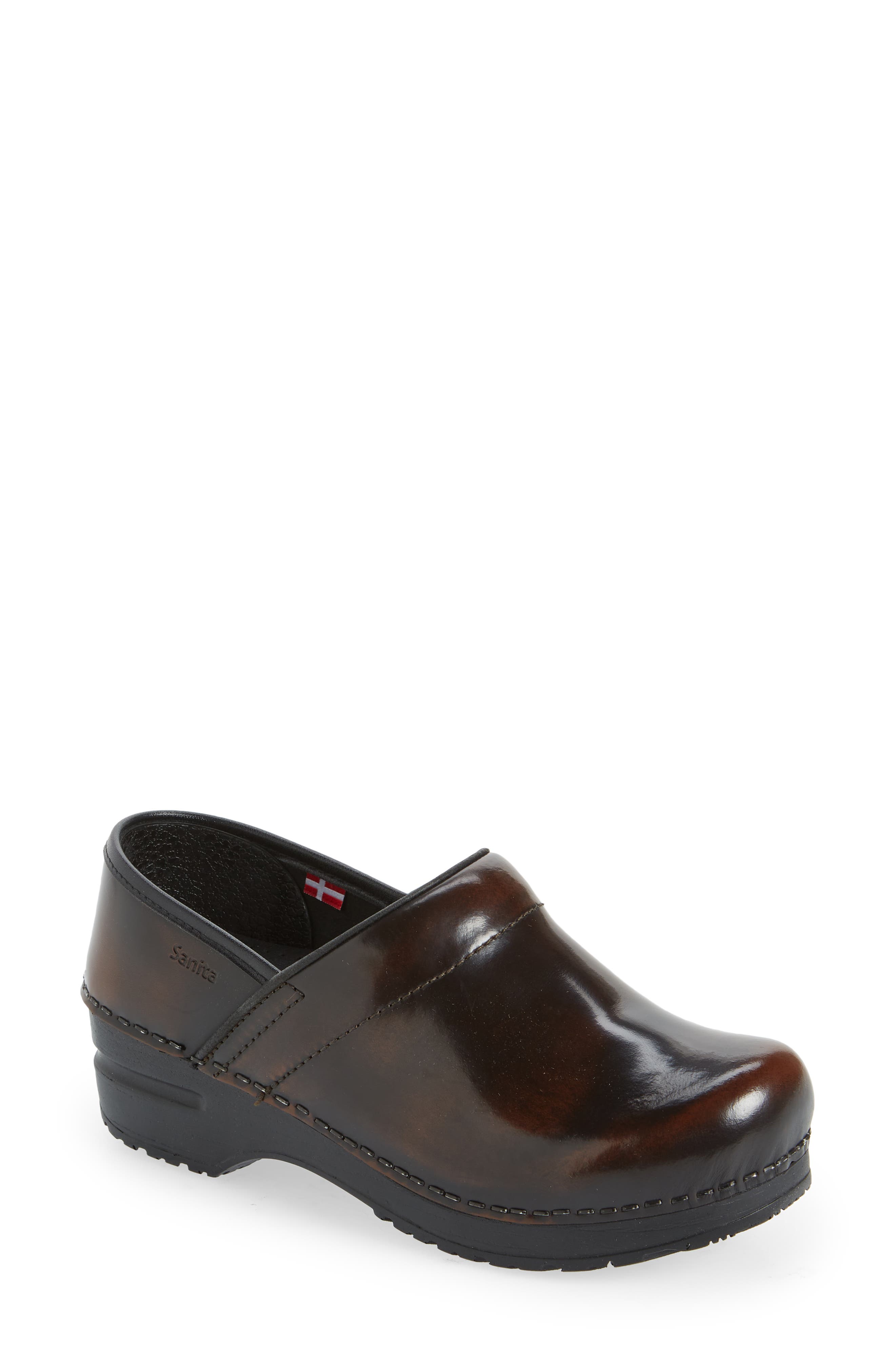 Sanita Professional Cabrio Clog, Main, color, Brown 003