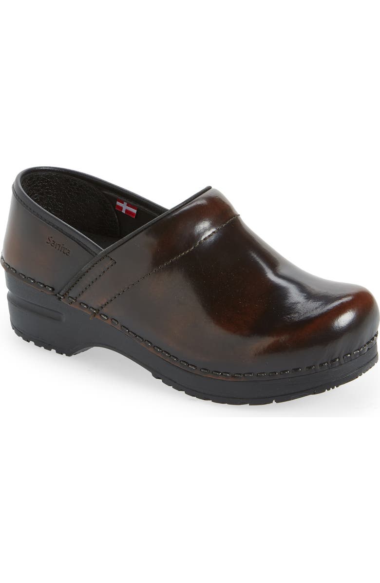 Sanita Professional Cabrio Clog, Main, color, Brown 003