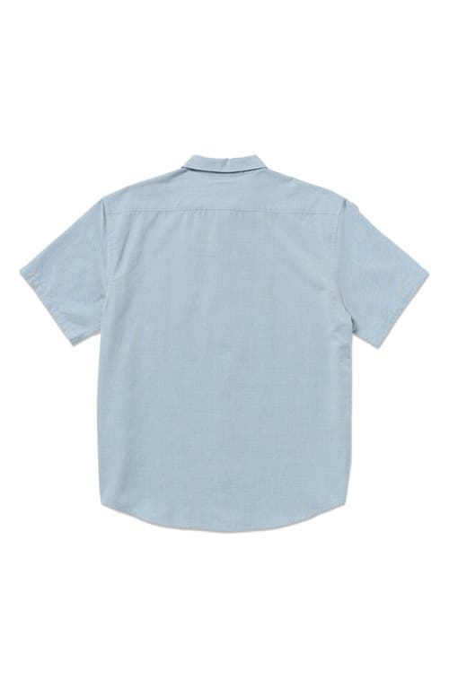 Billabong All Day Short Sleeve Button-down Shirt In Blue