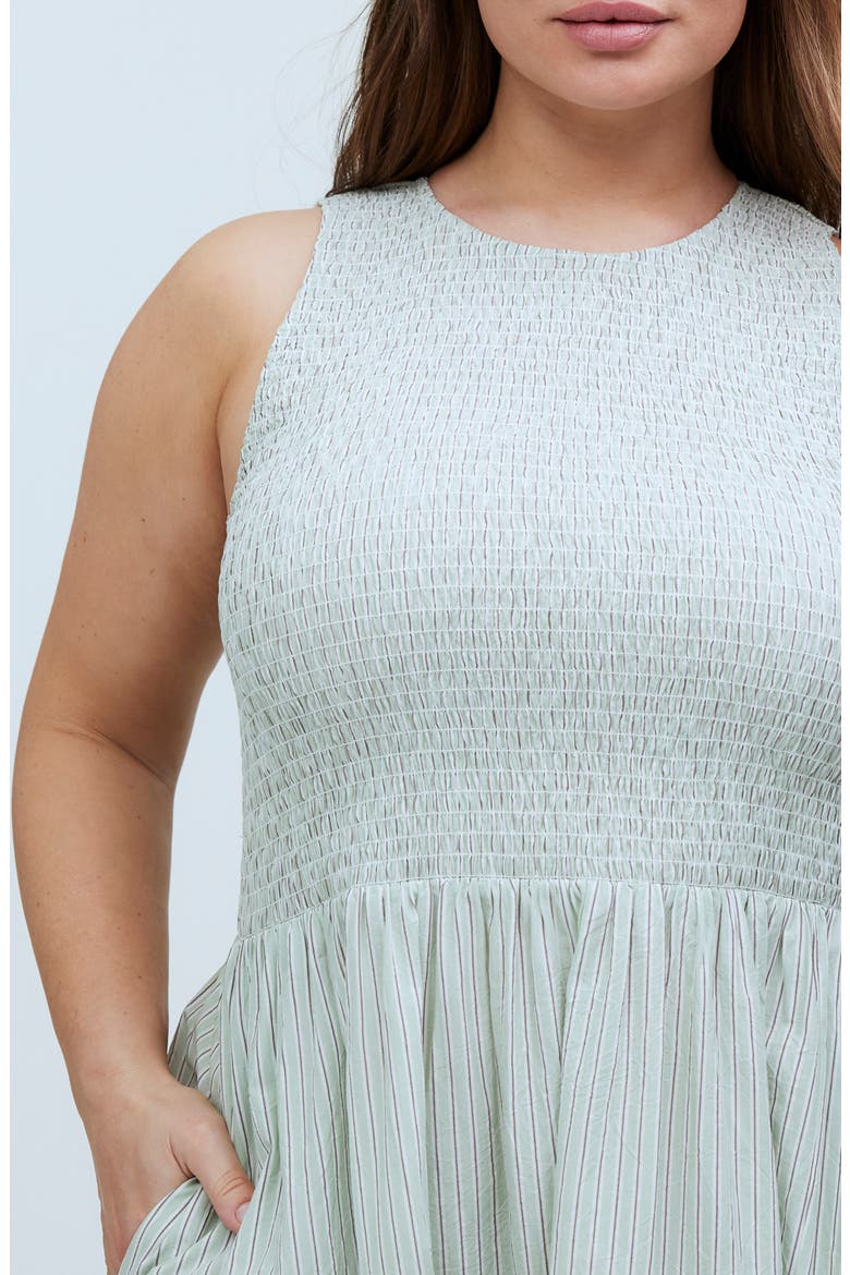 The Melody Smocked Midi Dress, Alternate, color, PISTACHIO