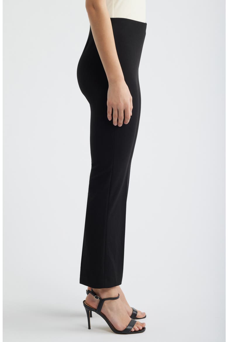 Hollywood Waist Pull-On Kick Flare Pants, Alternate, color, ANNE BLACK