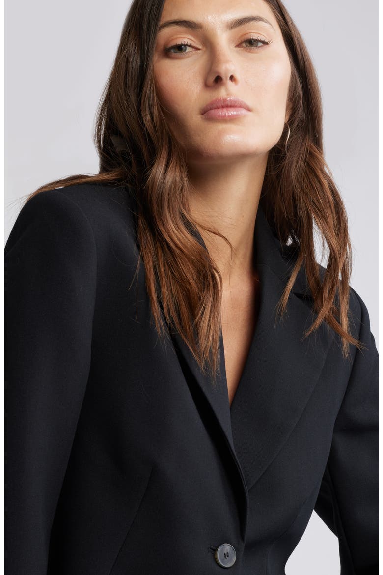 The Icon Cropped Blazer, Alternate, color, BLACK