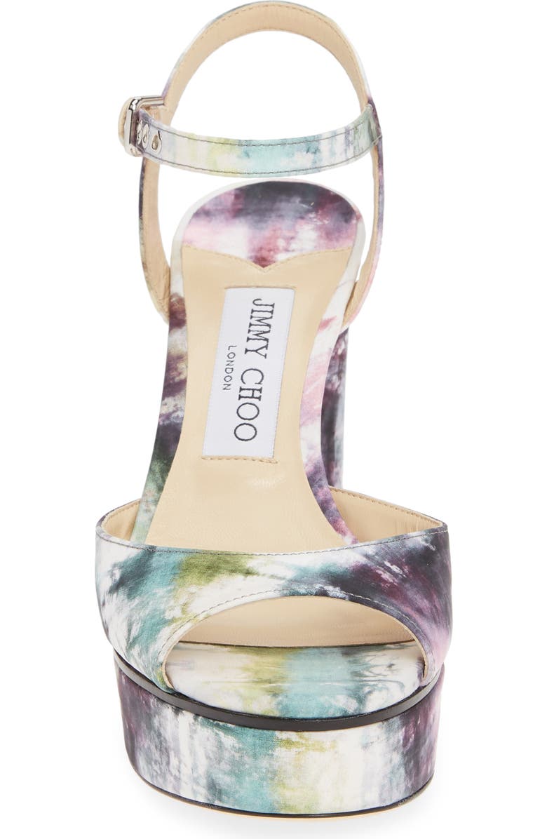 Jimmy Choo Peachy Tie Dye Platform Sandal, Alternate, color,