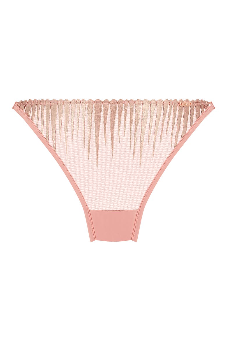 Alice Embroidered Thong, Alternate, color, ROSETTE