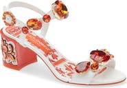 Dolce&Gabbana Keira Majolica Jeweled Sandal