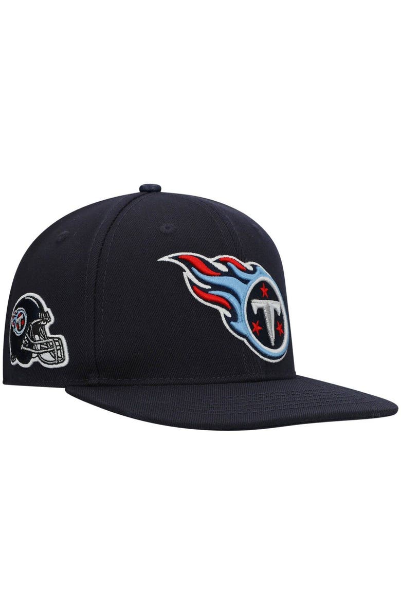 PRO STANDARD Men's Pro Standard Navy Tennessee Titans Logo II Snapback Hat, Main, color, Navy