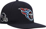 PRO STANDARD Men's Pro Standard Navy Tennessee Titans Logo II Snapback Hat