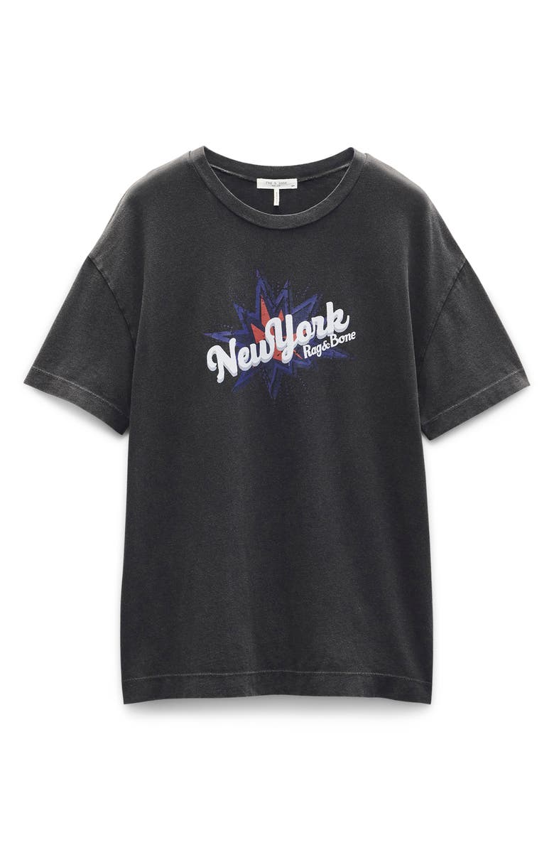 rag & bone New York Cotton Graphic Boyfriend T-Shirt, Alternate, color, 