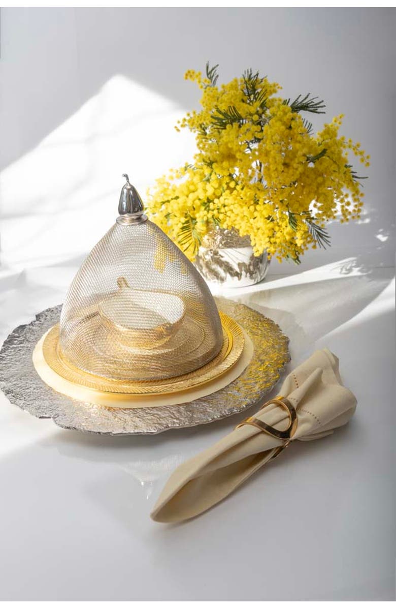 Lunares Lazy Susan, Alternate, color, Gold