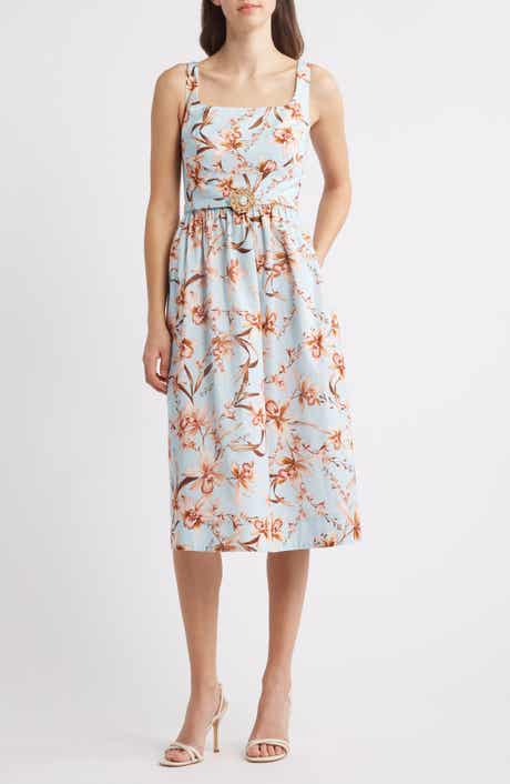Eliza J Floral Fit & Flare Dress