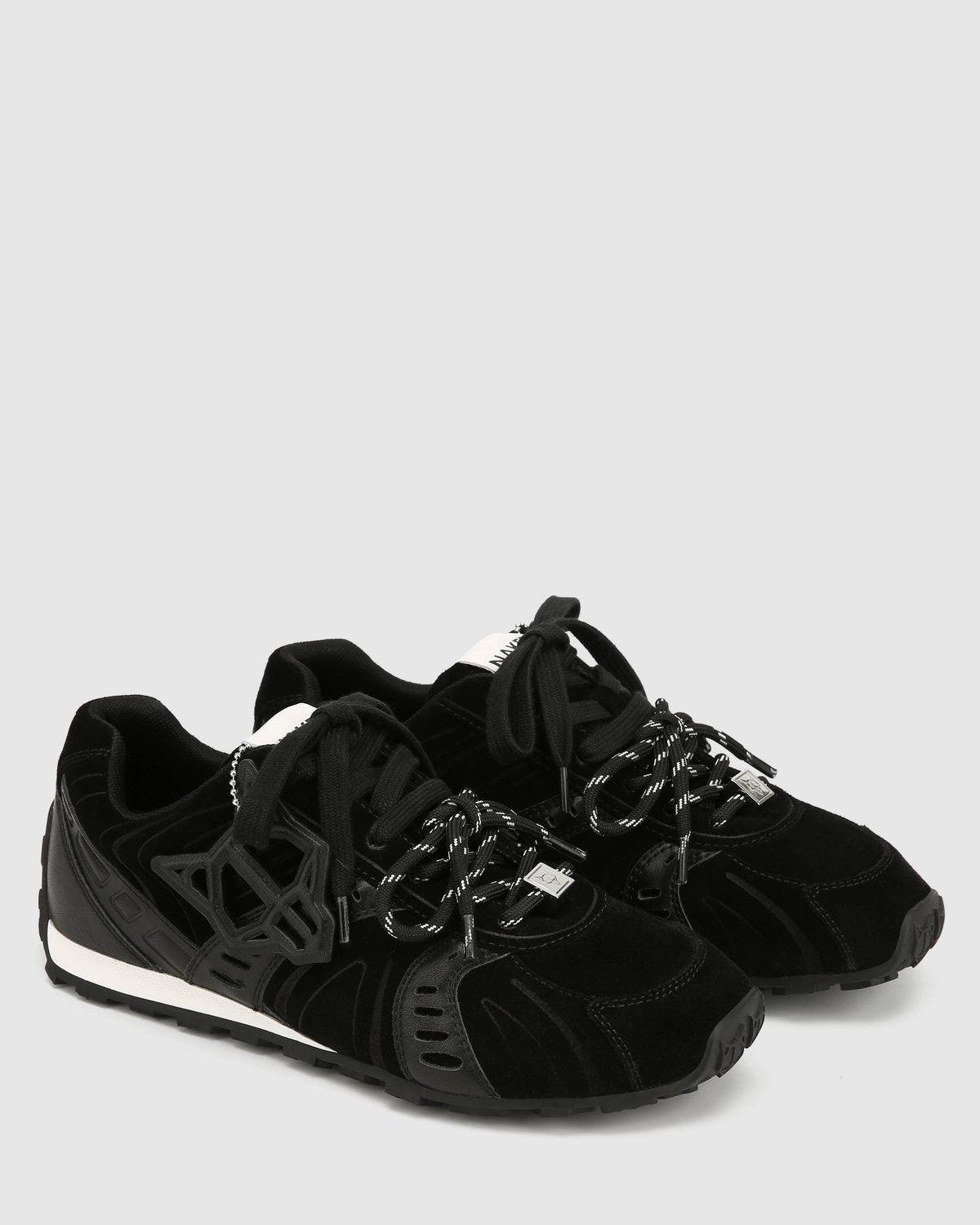 Naked Wolfe Lapse Black Suede, Alternate, color, Black