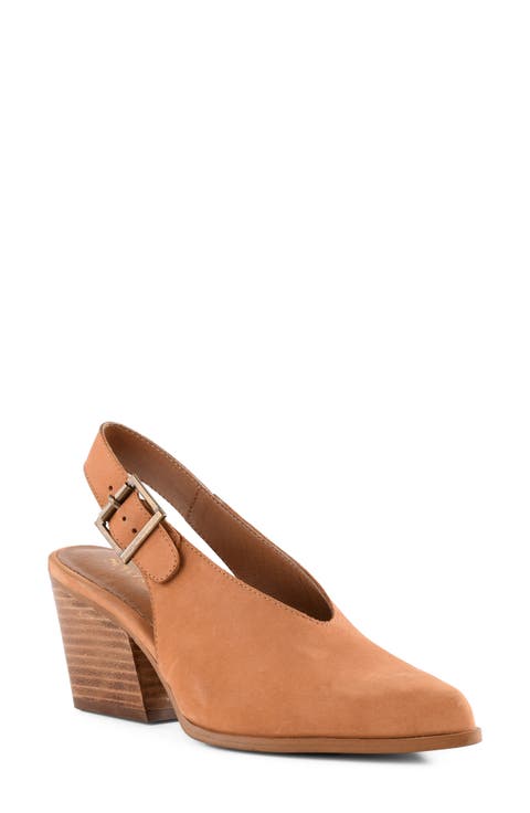 Baby Face II Leather Slingback Pump