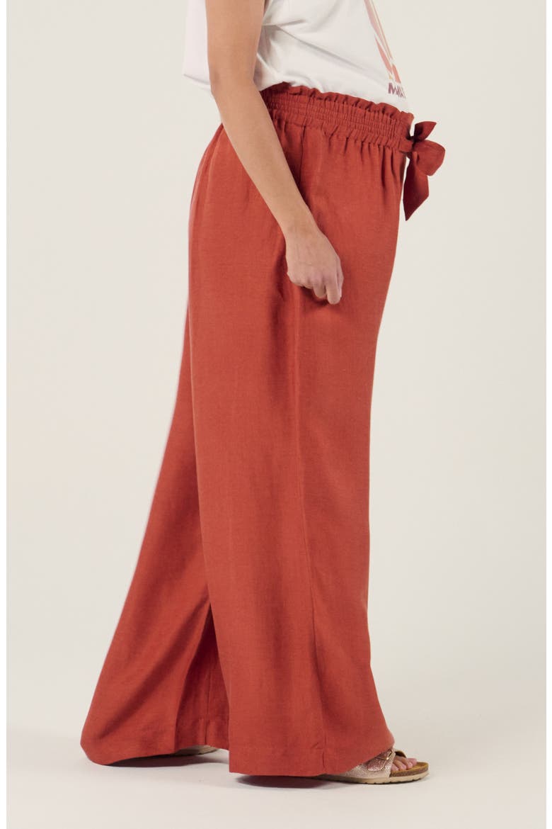 Maternity Twill Smock Pants Sahel, Alternate, color, Copper
