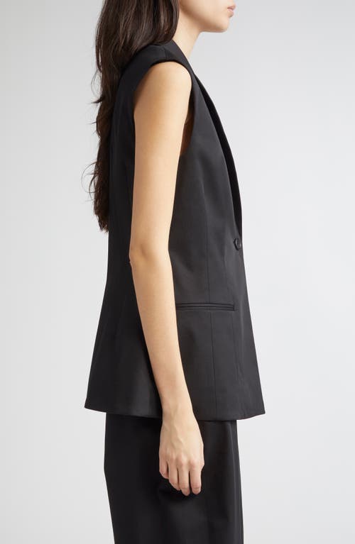 Partow Chiara Sleeveless Stretch Cotton Blazer