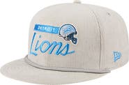 New Era Men's New Era Gray Detroit Lions Cord Rope Corduroy 9FIFTY Snapback Hat