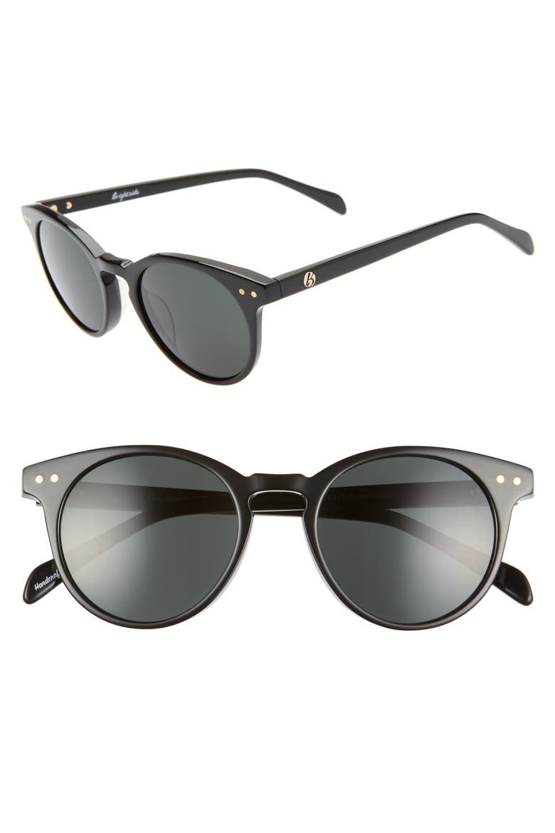 Oxford 49mm Sunglasses, Main, color, BLACK/ GREY