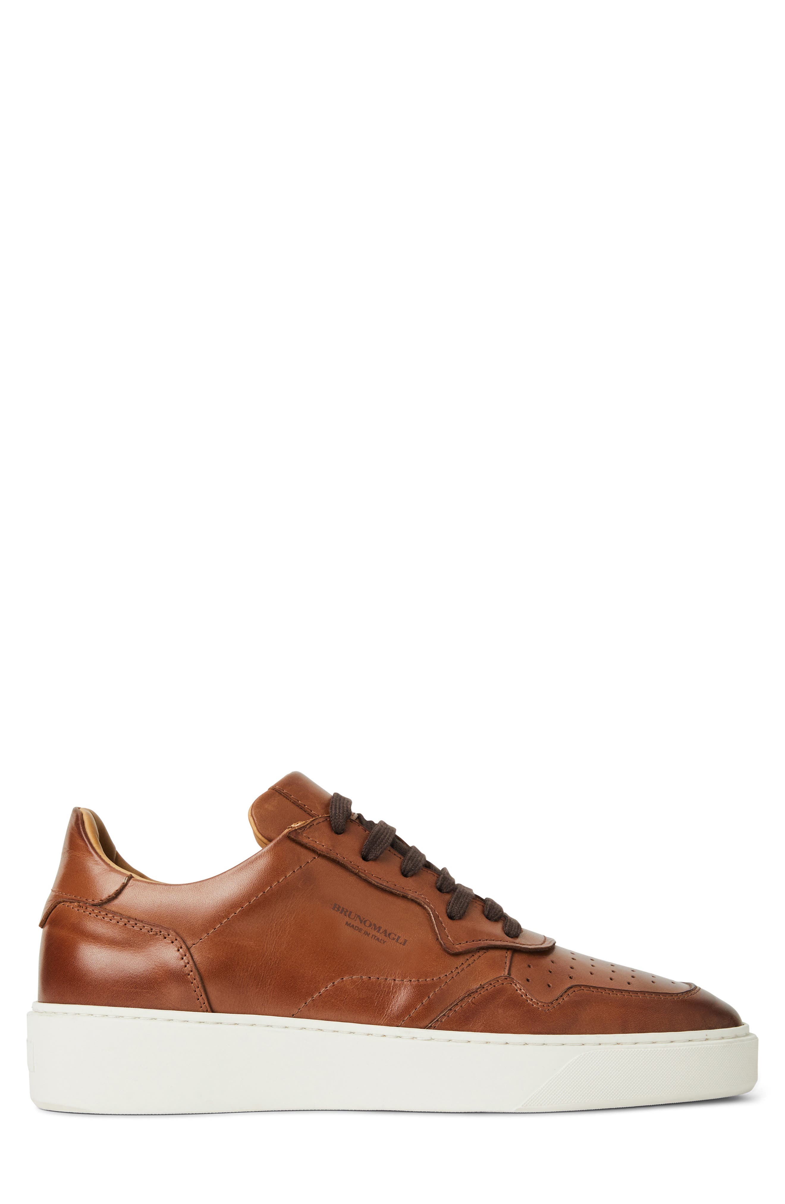 Dezi Leather Sneaker, Alternate, color, COGNAC