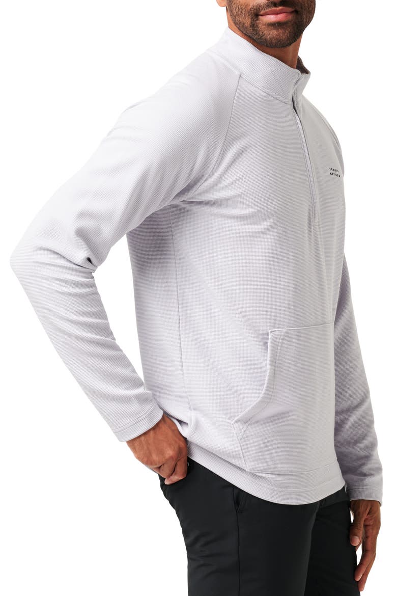 Thermal Quarter Zip Pullover, Alternate, color, HEATHER LIGHT GREY